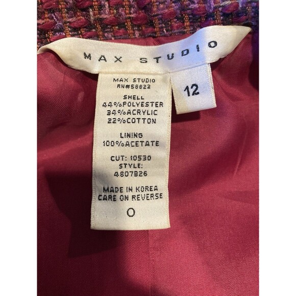 Max Studio Women's Button Down Jacket Size 12 #58822 - Picture 5 of 5